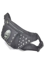 Dark Desire Gothic bags Steampunk bags - Gothic waist bag with large metal skull and studs