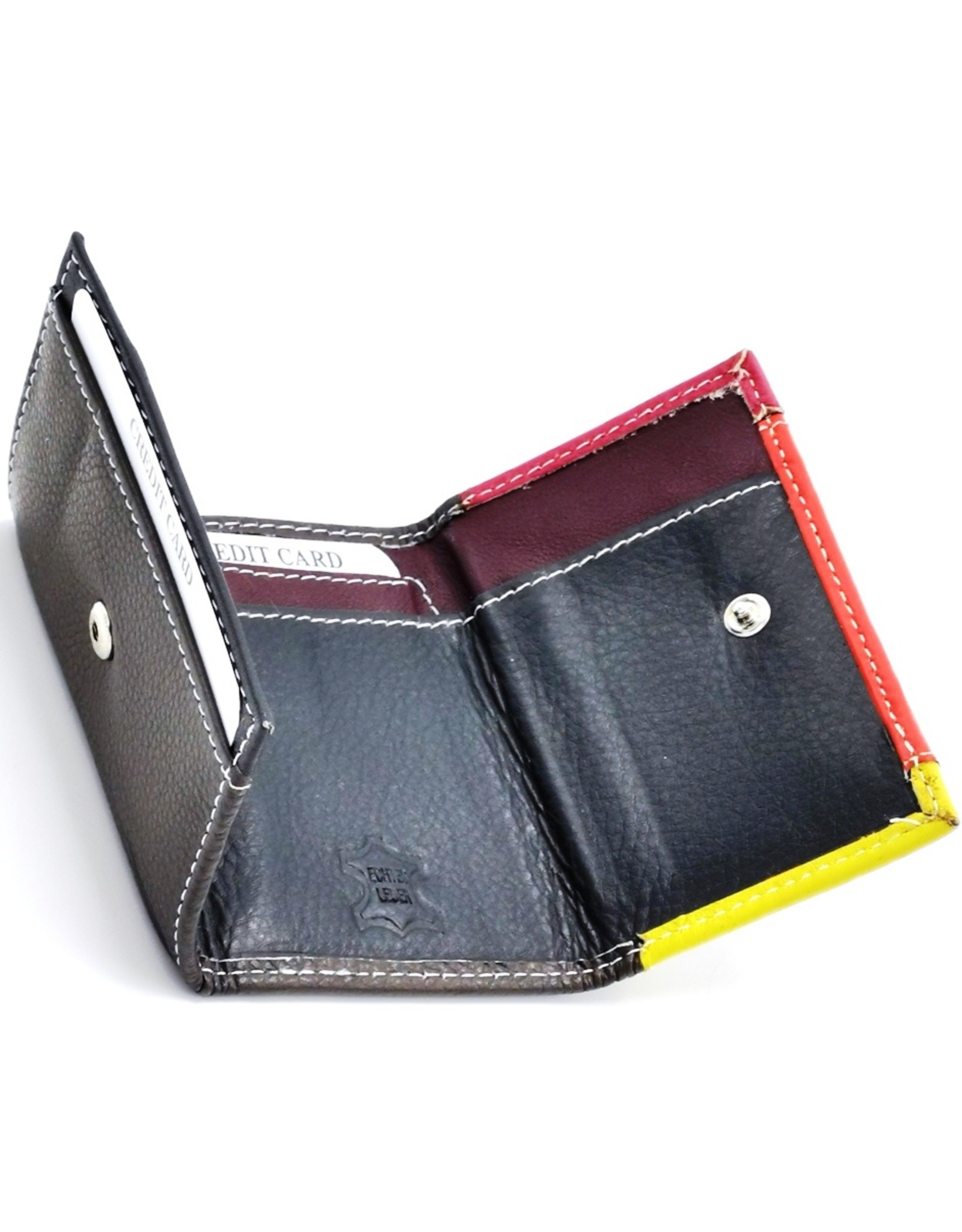 Hutmann Leather Wallets - Genuine leather colored mini wallet