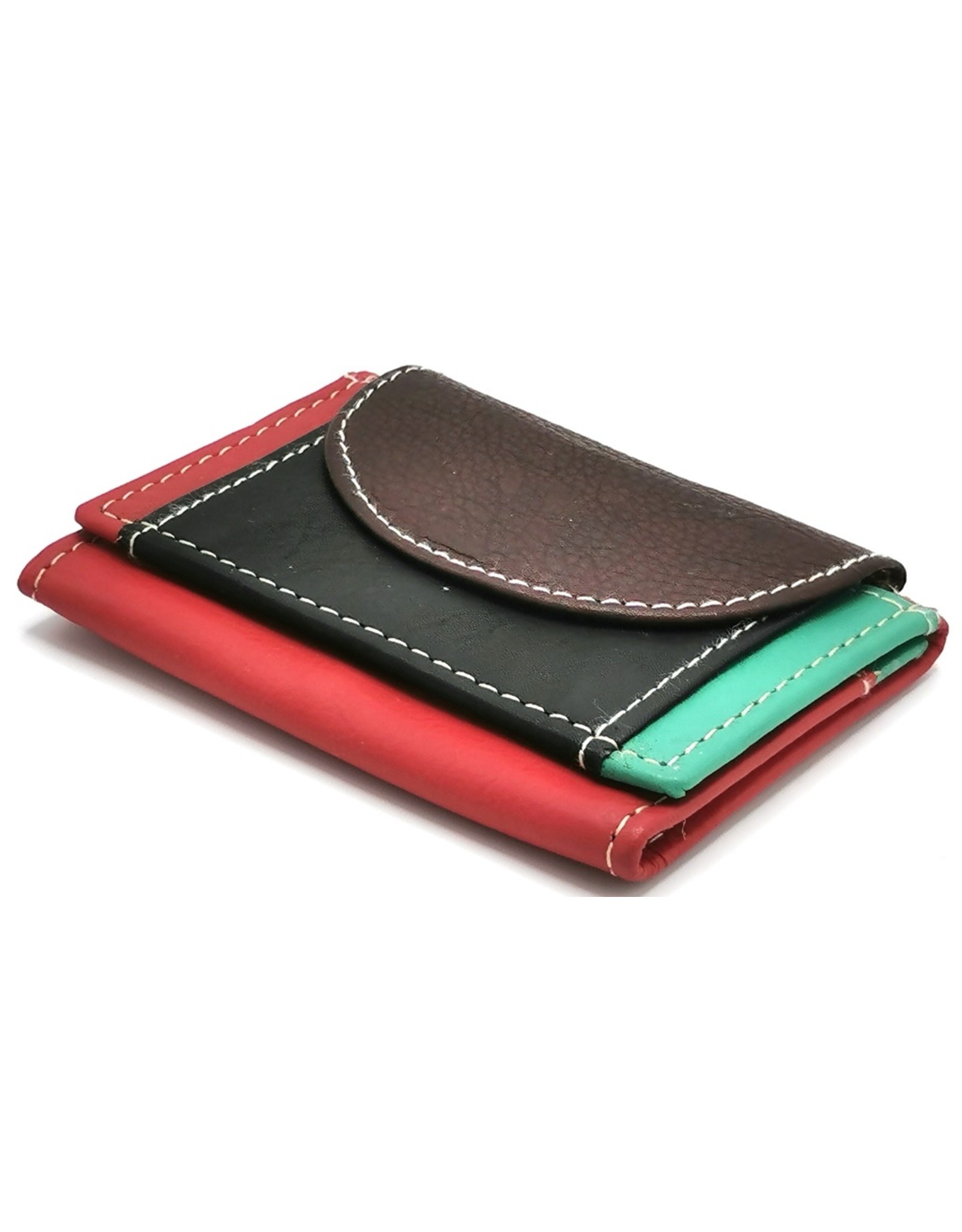 Hutmann Leather Wallets - Genuine leather colored mini wallet