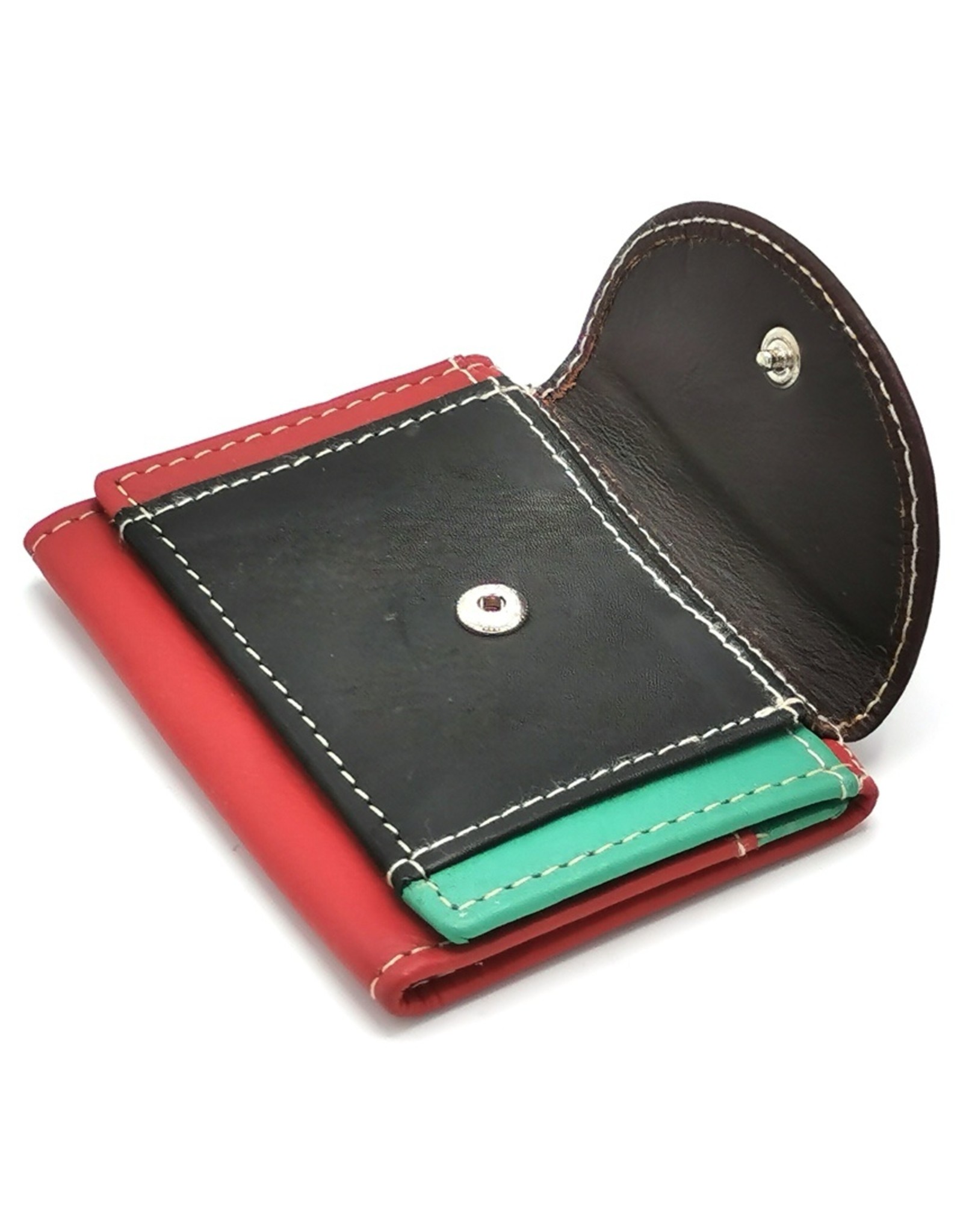 Hutmann Leather Wallets - Genuine leather colored mini wallet