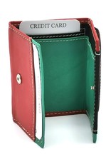 Hutmann Leren Portemonnees - Mini Portemonnee van gekleurd echt leer