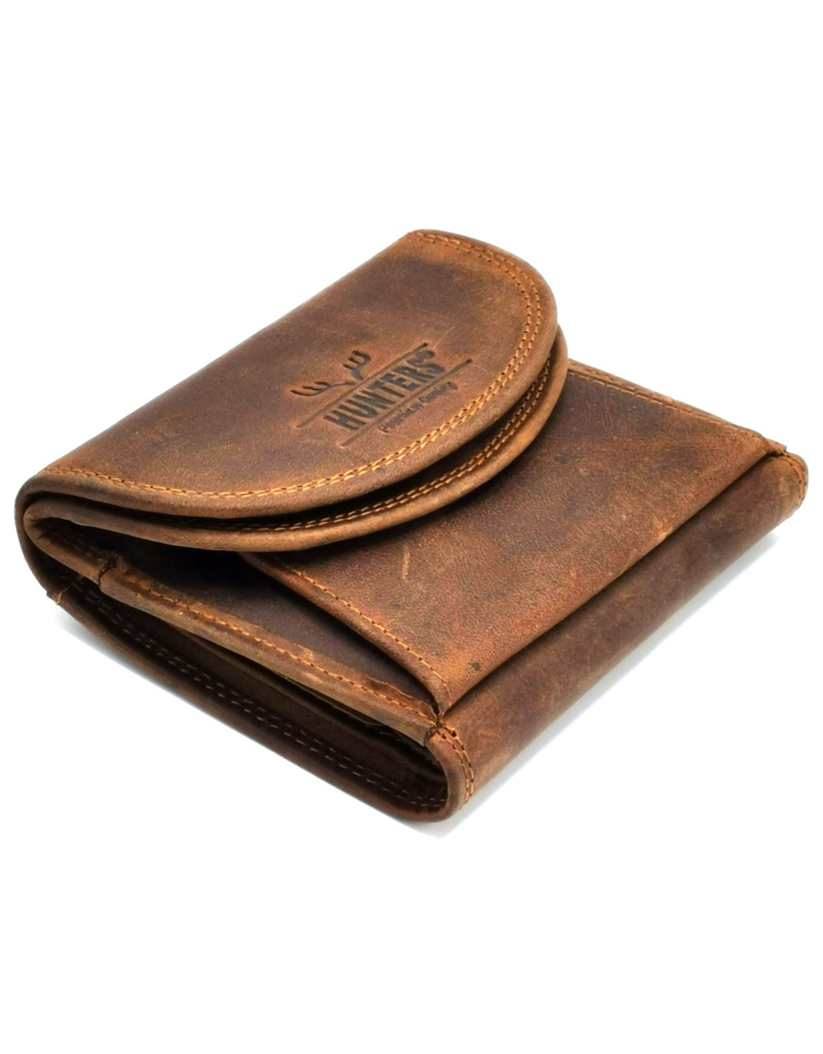 Hunters Leather Wallets - Leather wallet Hunters (large coin compartment)