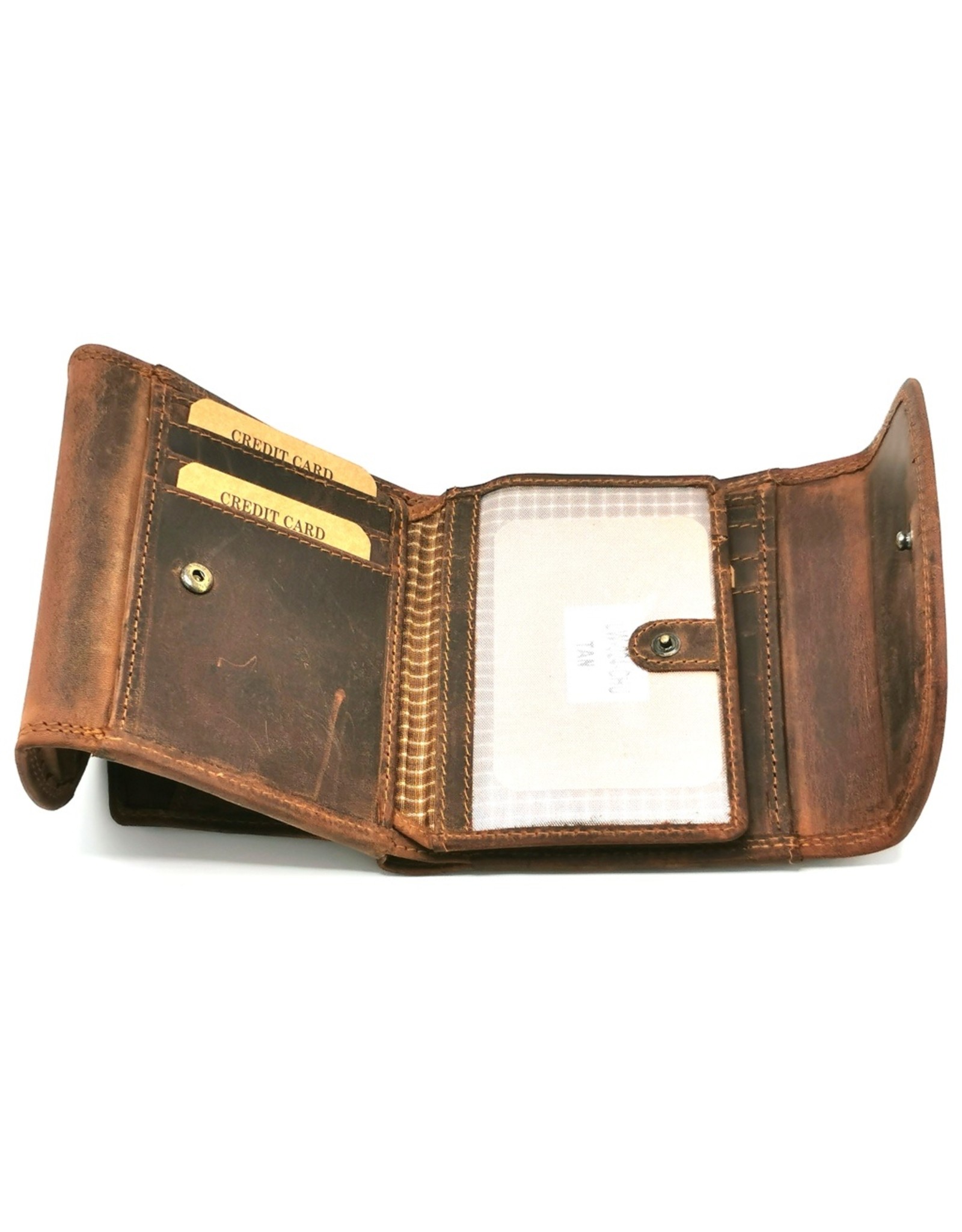Hunters Leather Wallets - Leather wallet Hunters (large coin compartment)
