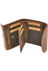 Hunters Leather Wallets - Leather wallet Hunters (large coin compartment)