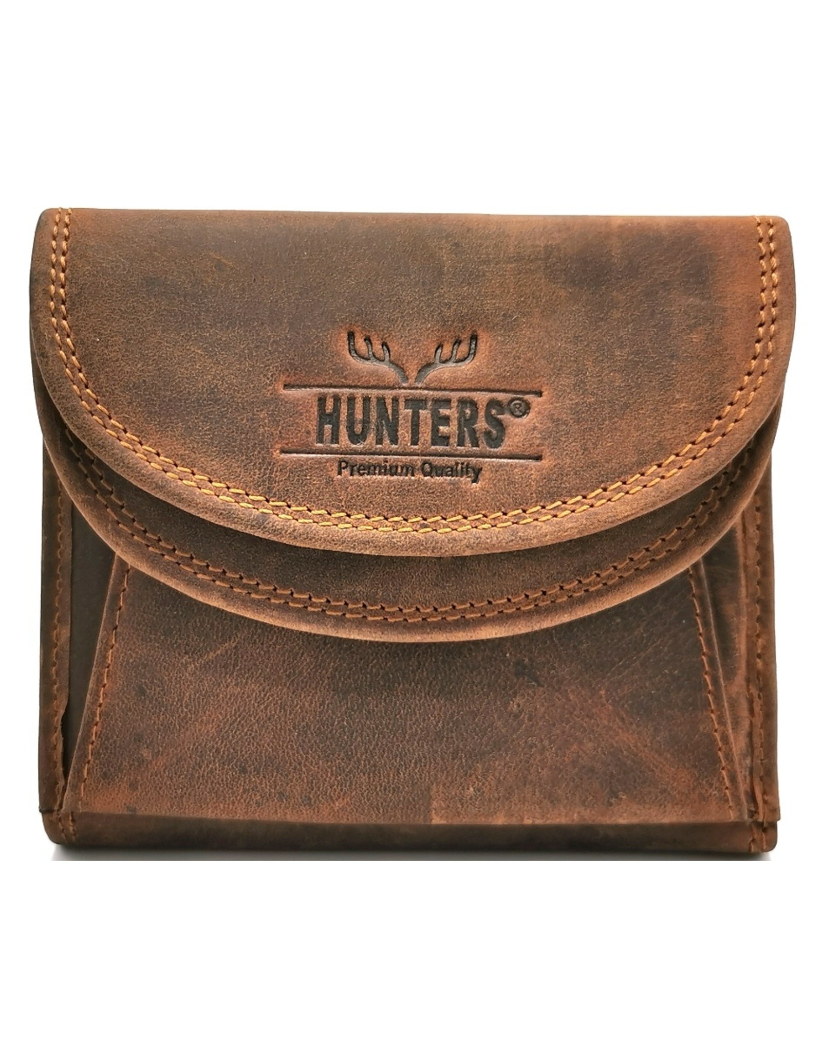 Hunters Leather Wallets - Leather wallet Hunters (large coin compartment)