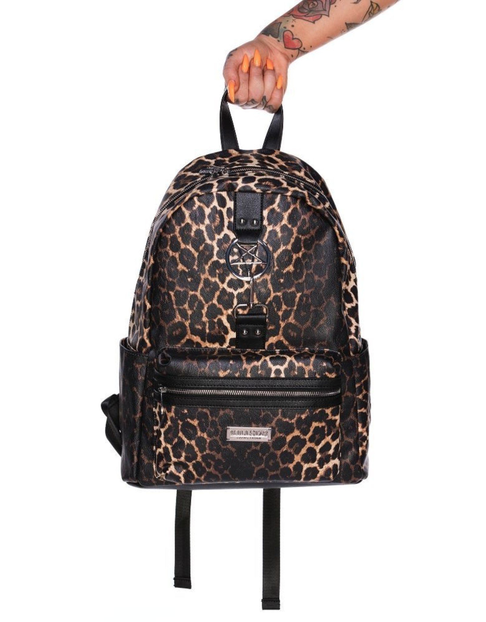 Killstar Killstar bags and accessiries - Killstar backpack Primal Scream (leopard)