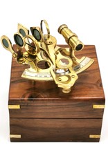 Trukado Miscellaneous - Sextant in wooden case - brass, small version