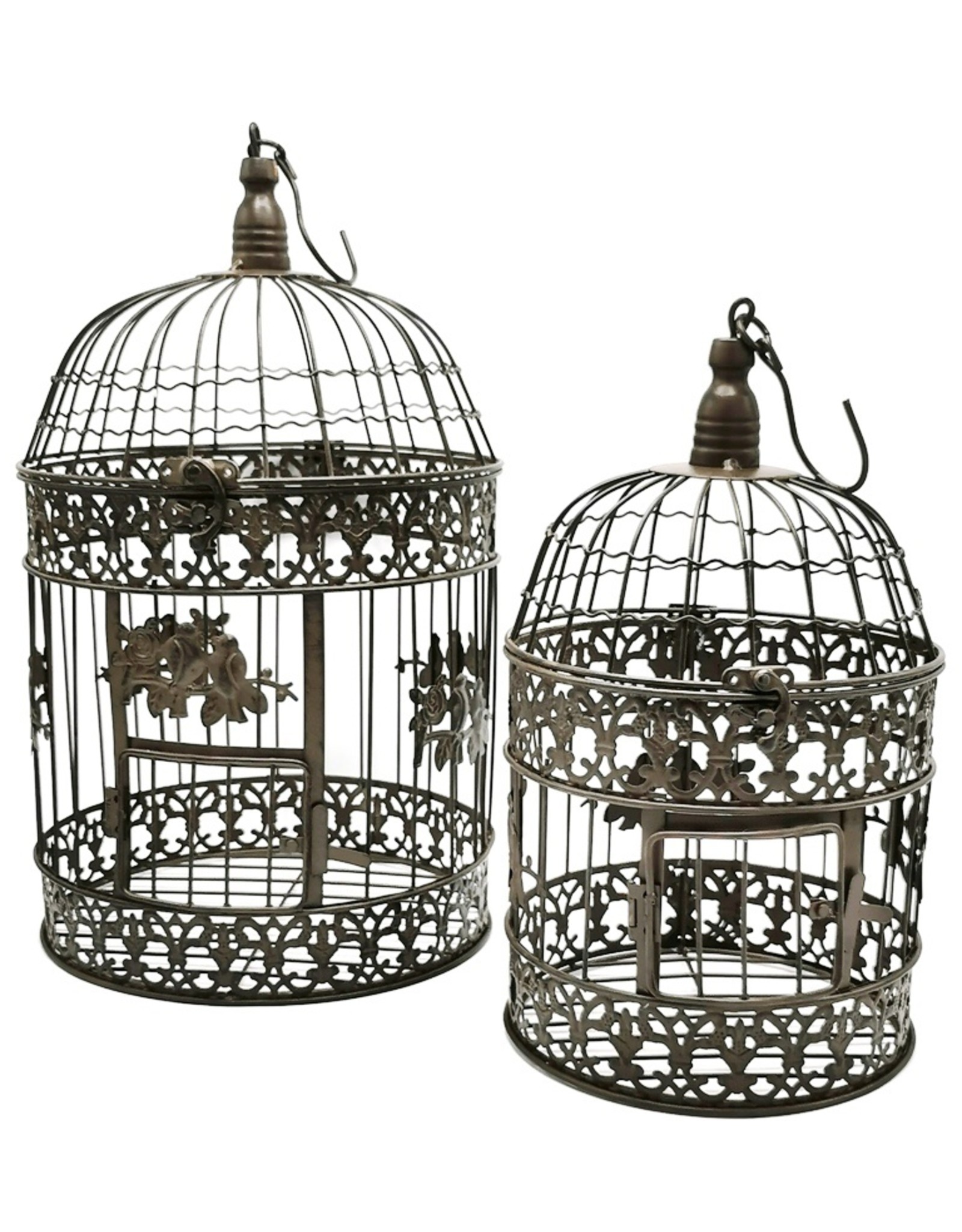 Trukado Miscellaneous - Metal Bird Cage Vintage Look (round) - Set of 2