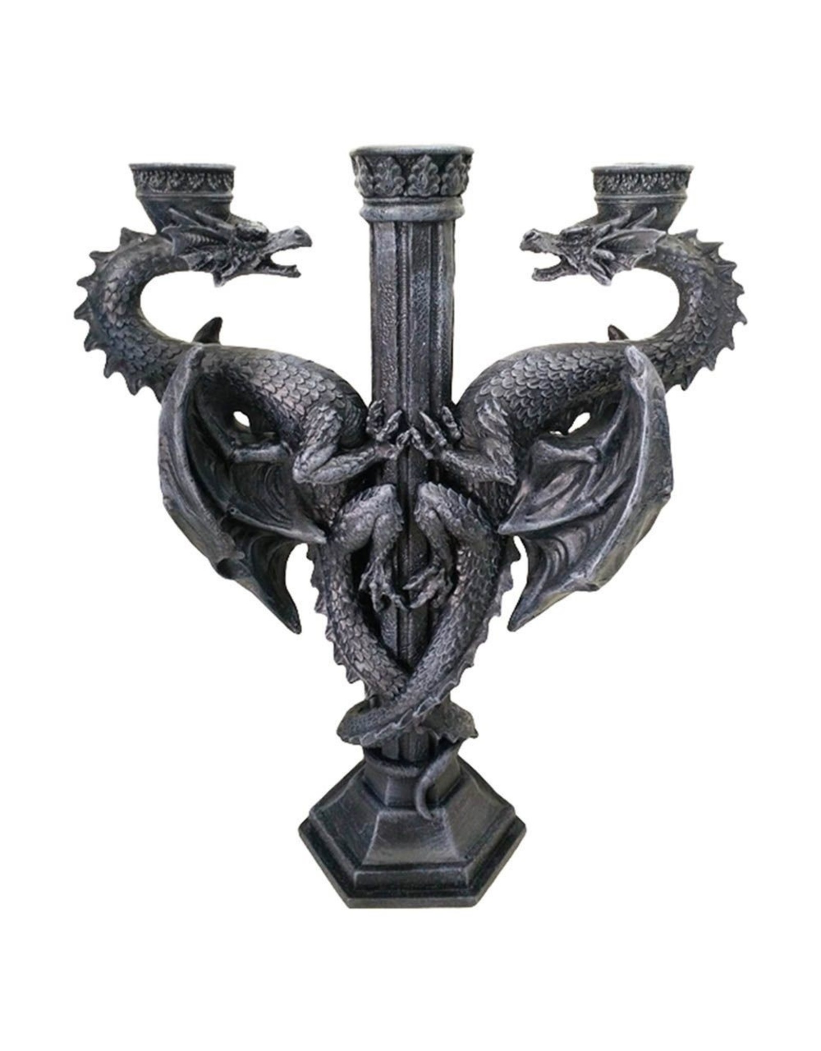 NemesisNow Giftware, figurines, collectables - Dragon's Altar candelabra by Nemesis Now