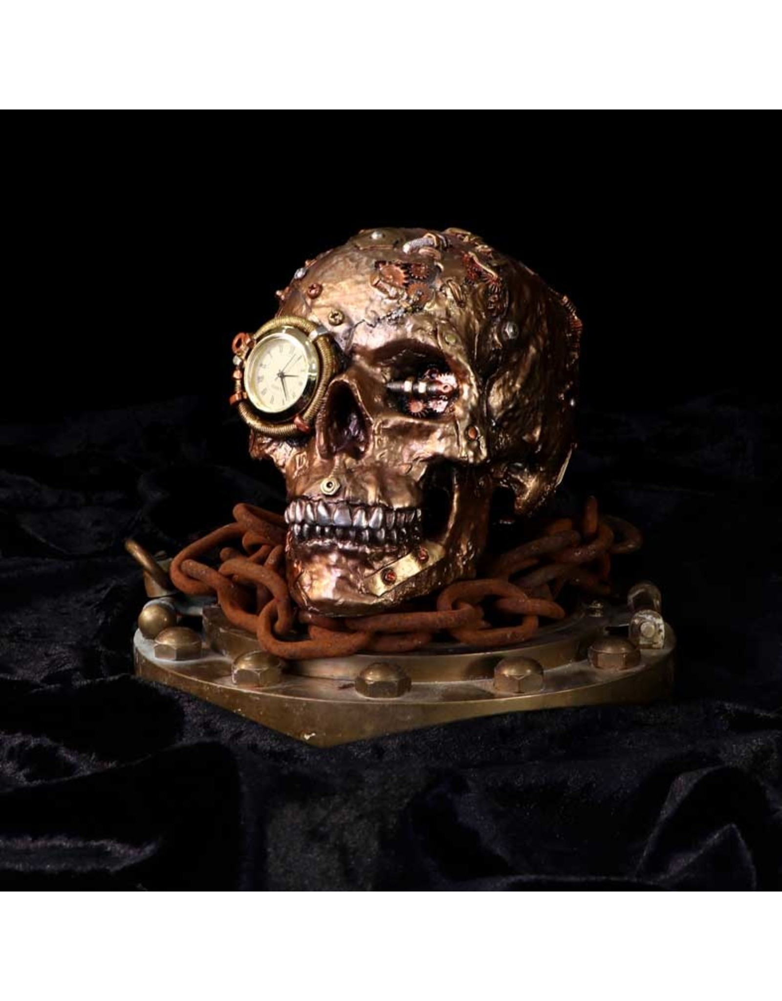 NemesisNow Giftware Beelden Collectables  - Steampunk schedel Scrapped