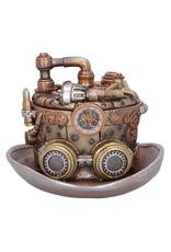 NemesisNow Giftware Beelden Collectables  - Steampunk hoedenmaker opbergbox 14.5cm