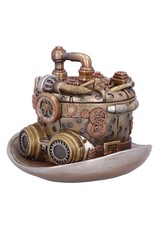 NemesisNow Giftware Beelden Collectables  - Steampunk hoedenmaker opbergbox 14.5cm