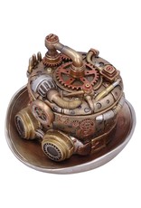 NemesisNow Giftware Beelden Collectables  - Steampunk hoedenmaker opbergbox 14.5cm