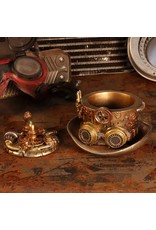 NemesisNow Giftware Beelden Collectables  - Steampunk hoedenmaker opbergbox 14.5cm