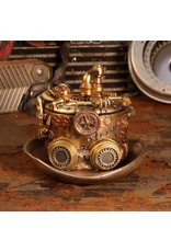 NemesisNow Giftware Beelden Collectables  - Steampunk hoedenmaker opbergbox 14.5cm