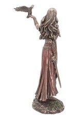 Veronese Design Giftware Figurines Collectables - Morrigan and Crow bronzed figurine 28cm