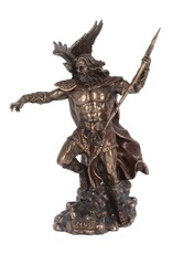 Veronese Design Giftware Beelden Collectables  - Zeus gebronsd beeld Large - 30cm