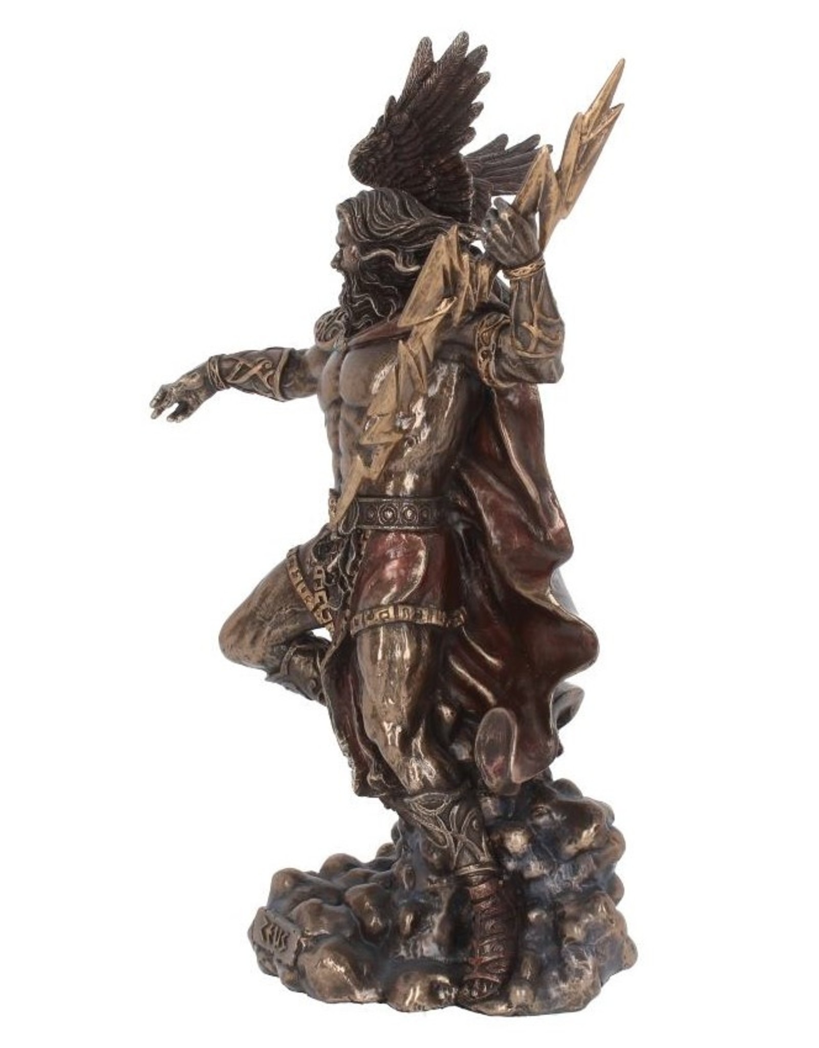 Veronese Design Giftware Beelden Collectables  - Zeus gebronsd beeld Large - 30cm