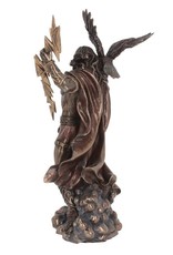 Veronese Design Giftware Beelden Collectables  - Zeus gebronsd beeld Large - 30cm