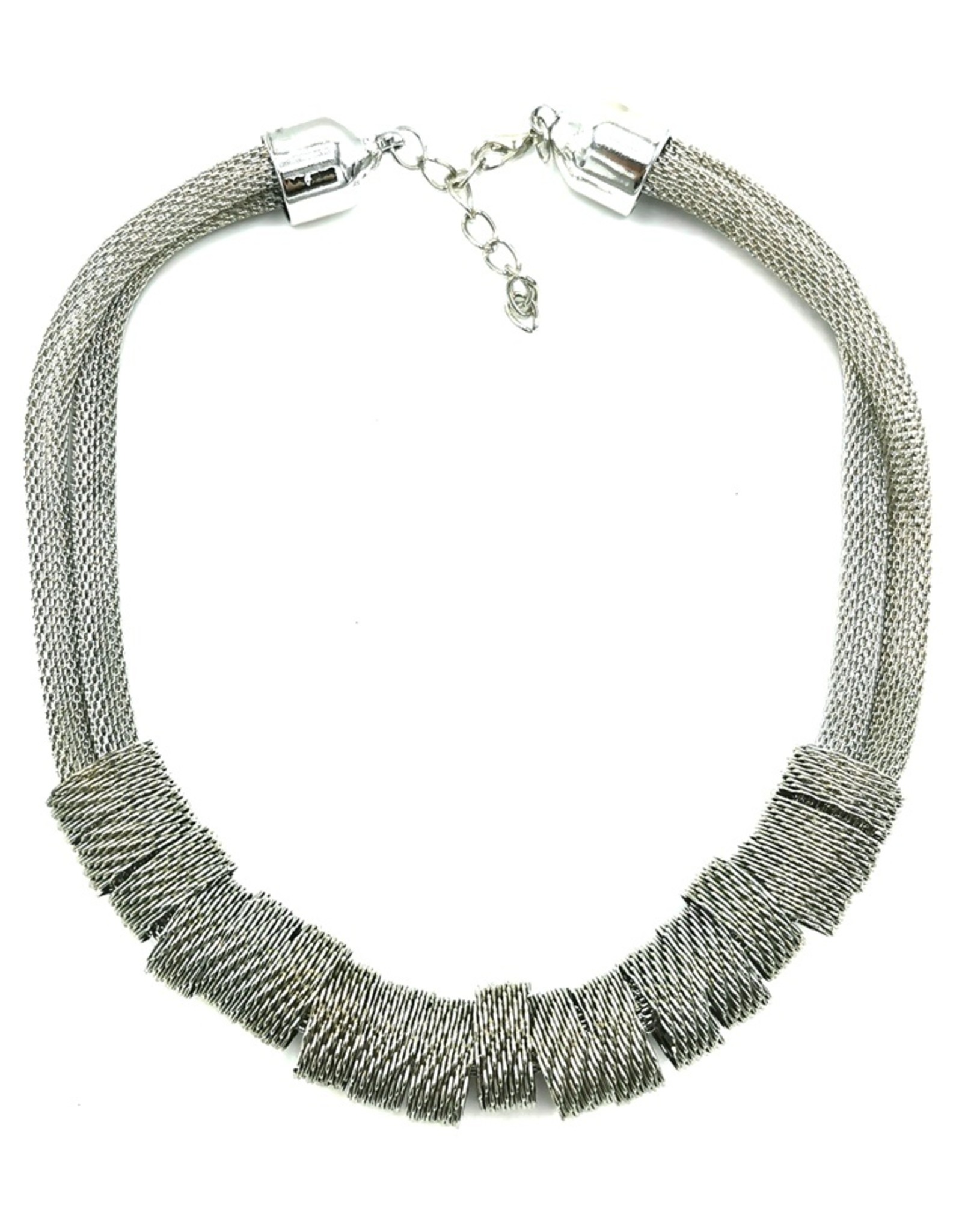 Trukado Jewellery -  Braided design necklace - silver-colored and nickel-free