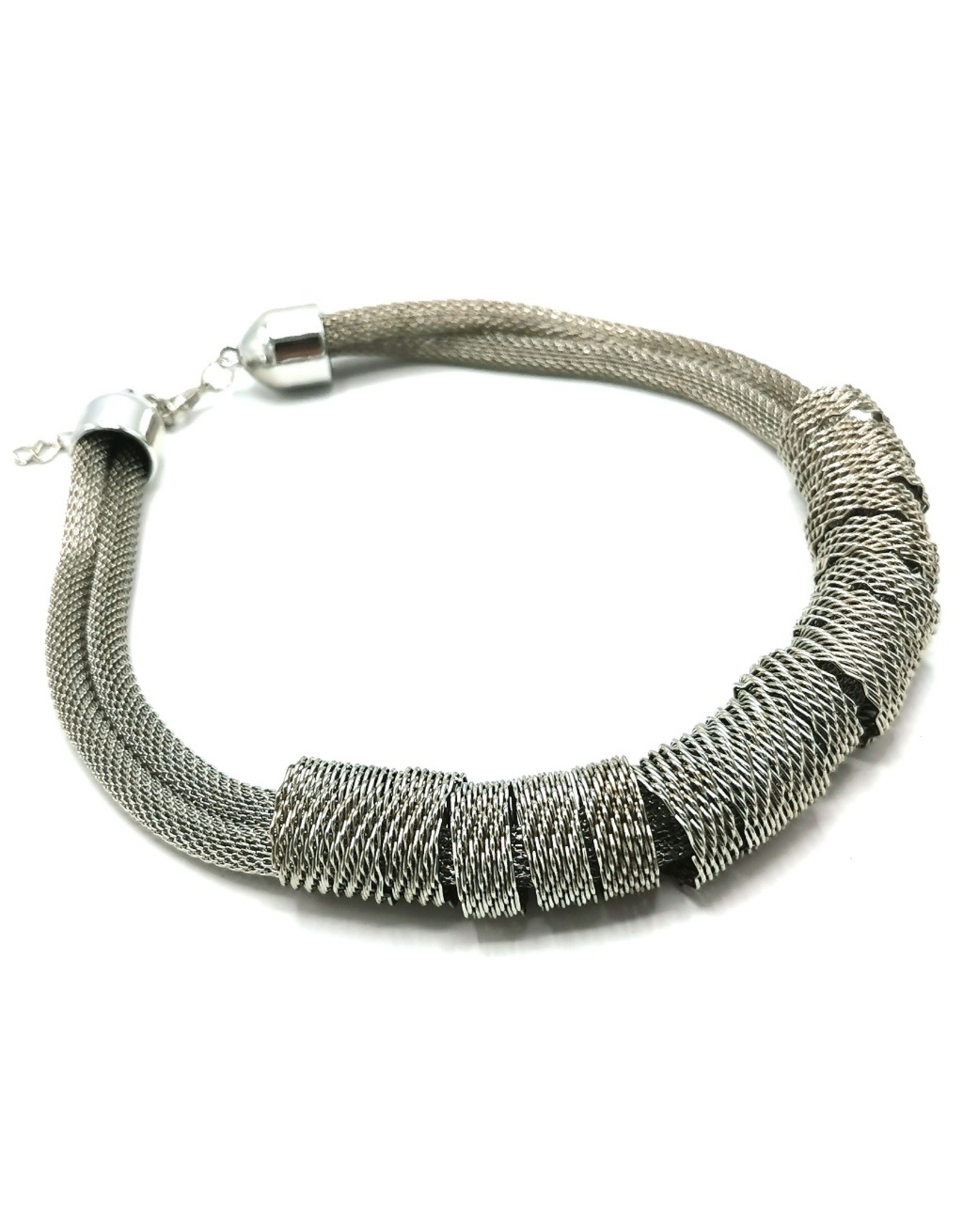 Trukado Jewellery -  Braided design necklace - silver-colored and nickel-free