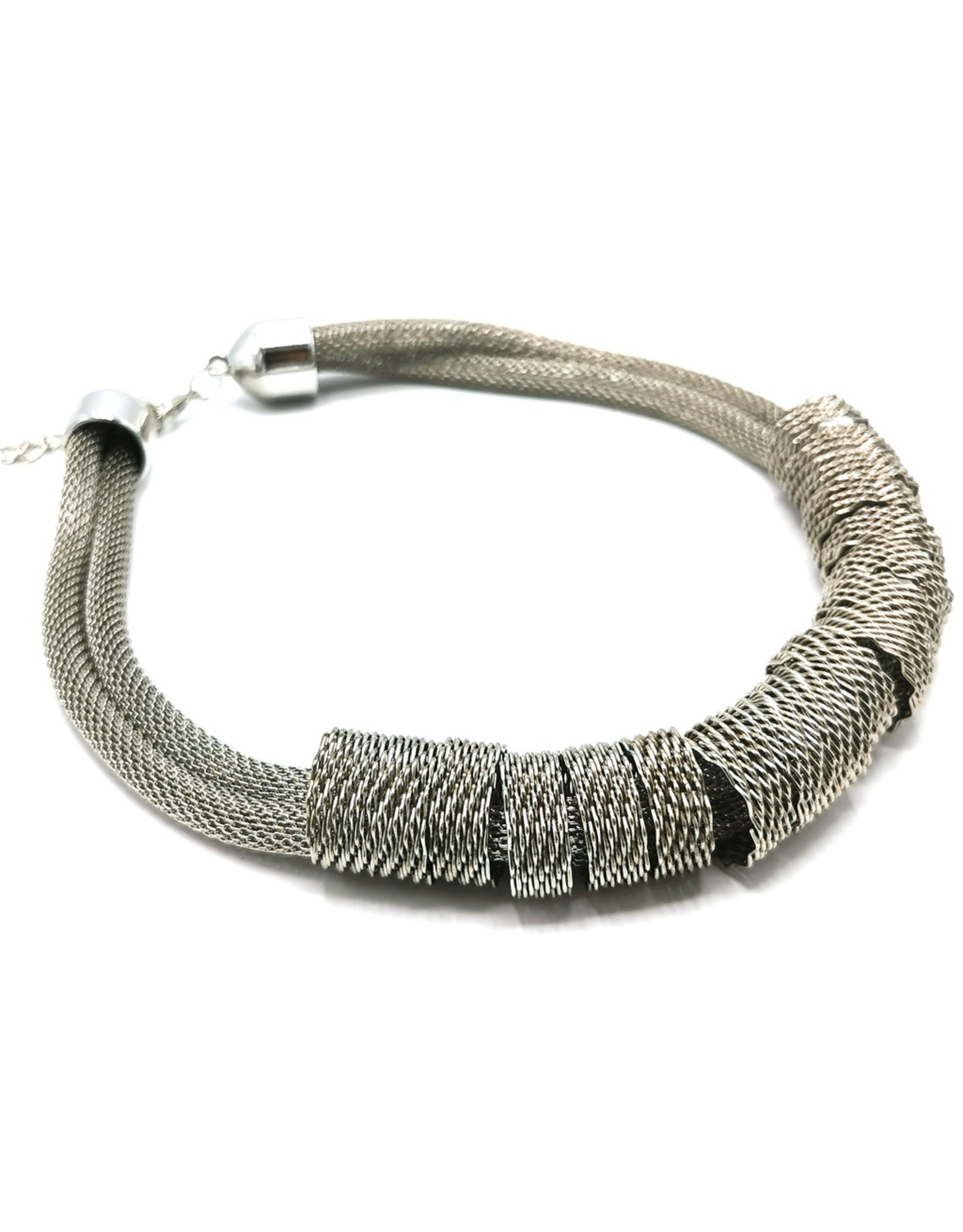 Trukado Jewellery -  Braided design necklace - silver-colored and nickel-free