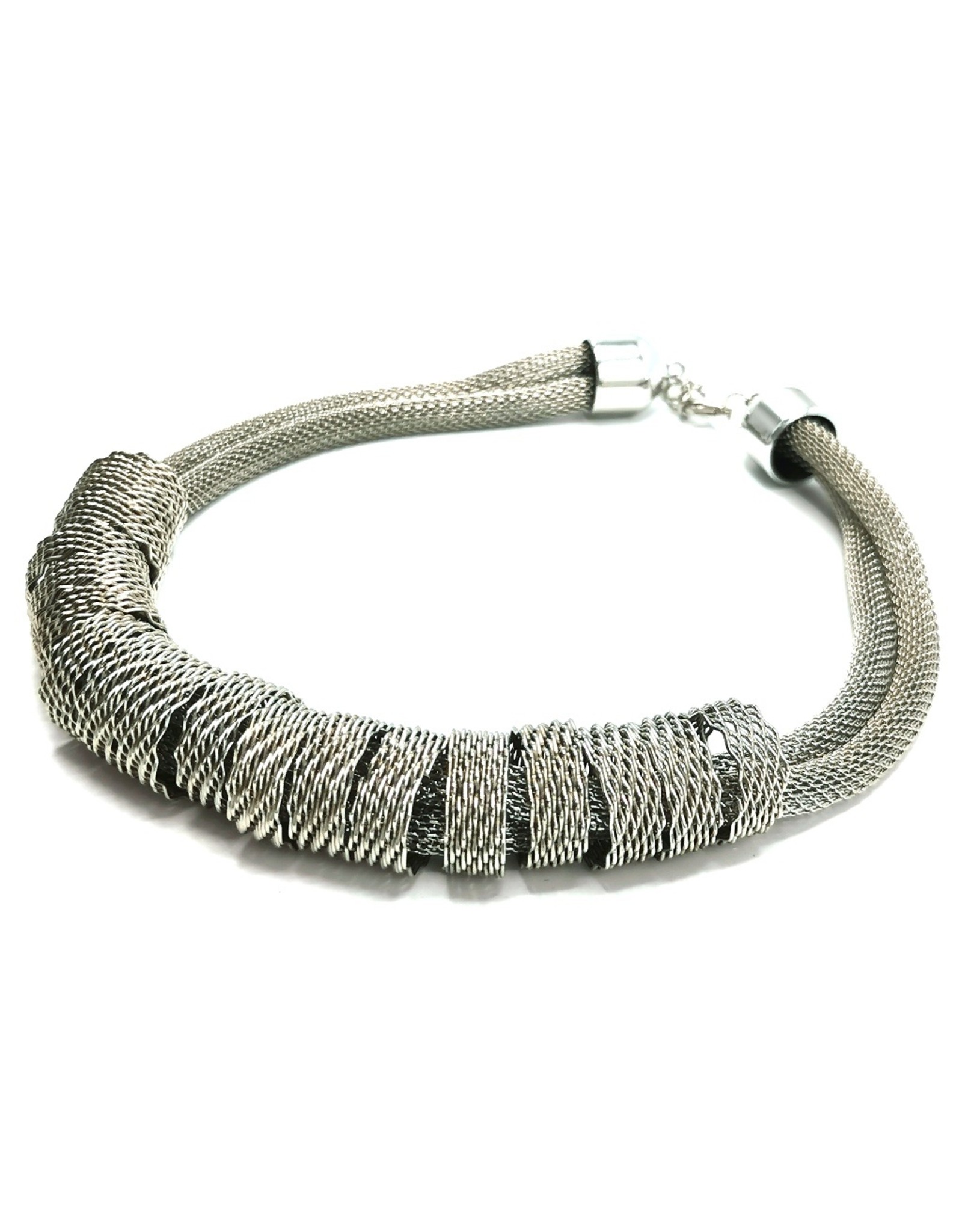 Trukado Jewellery -  Braided design necklace - silver-colored and nickel-free
