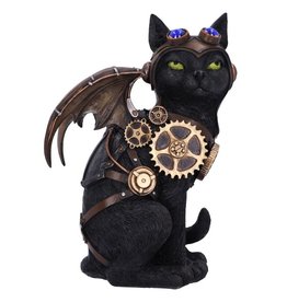 NemesisNow Steampunk cat Feline Flight 22.7cm