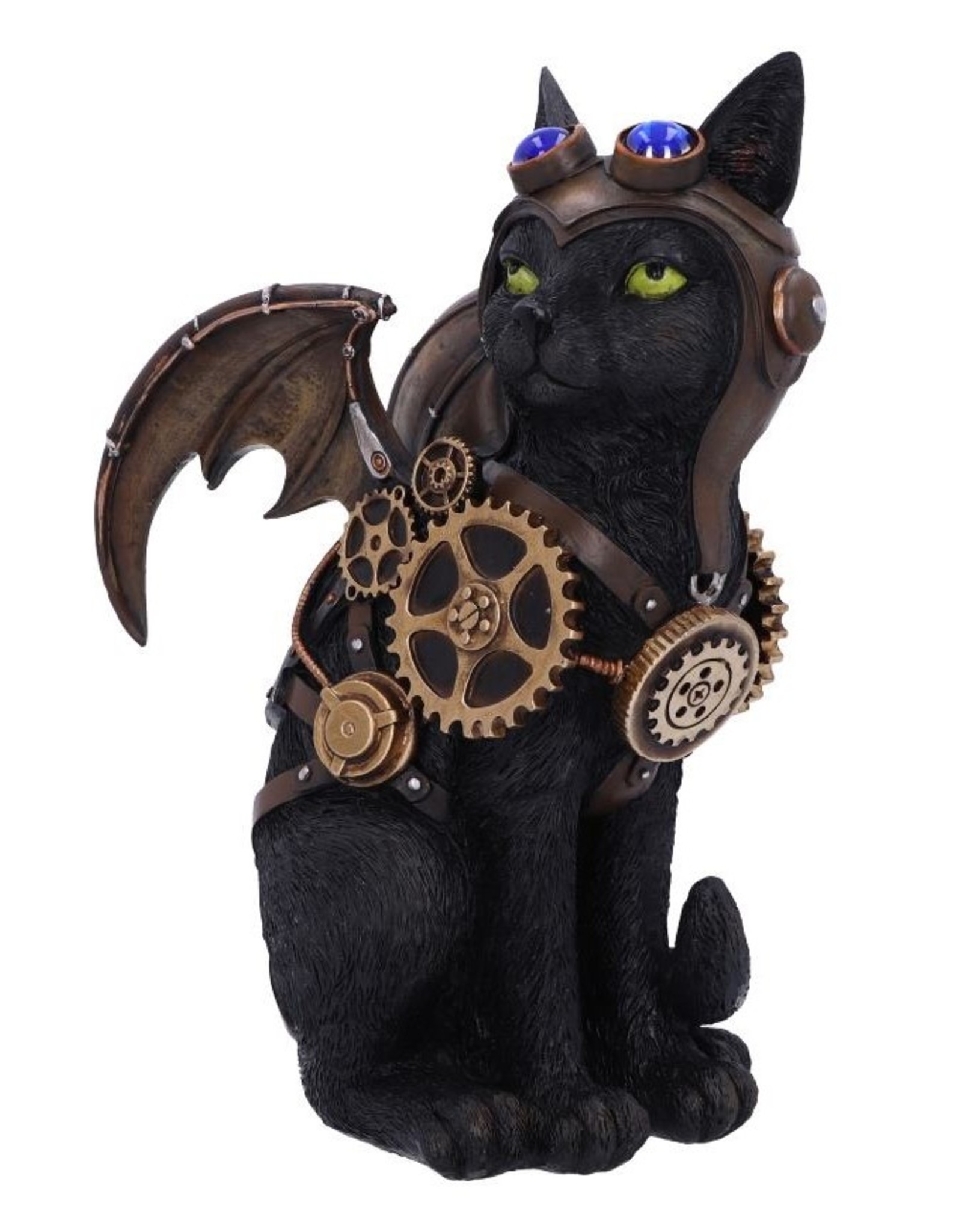 NemesisNow Giftware Beelden Collectables  - Steampunk kat Feline Flight 22.7cm