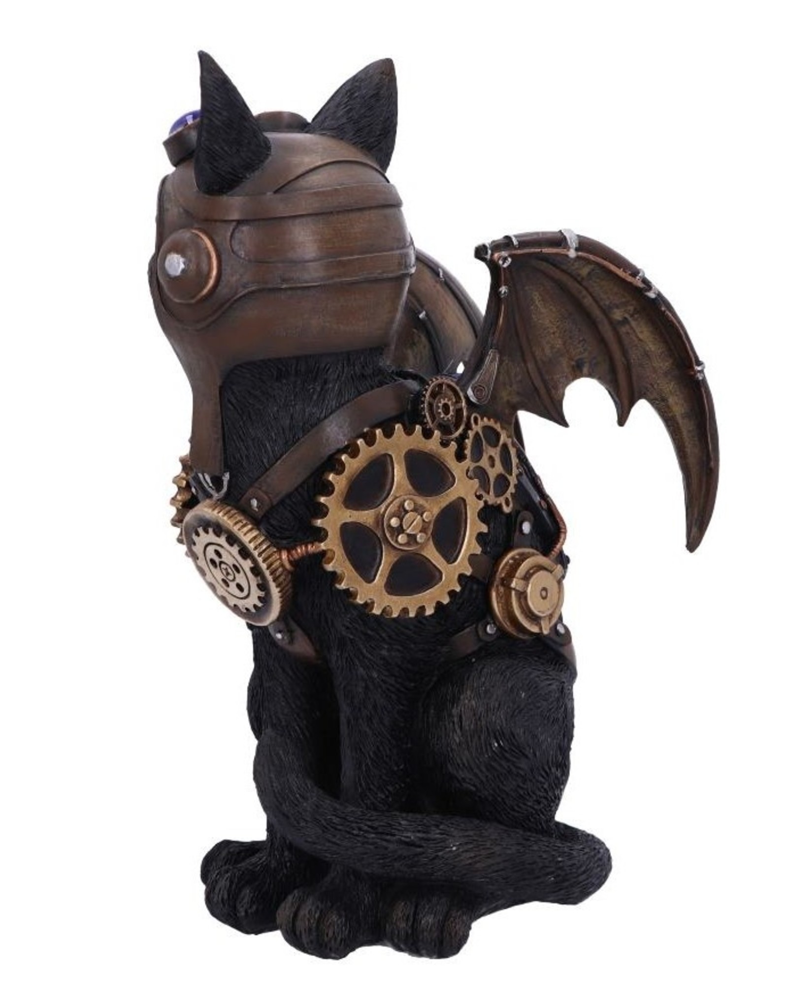 NemesisNow Giftware Beelden Collectables  - Steampunk kat Feline Flight 22.7cm