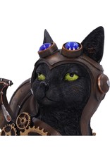 NemesisNow Giftware Beelden Collectables  - Steampunk kat Feline Flight 22.7cm