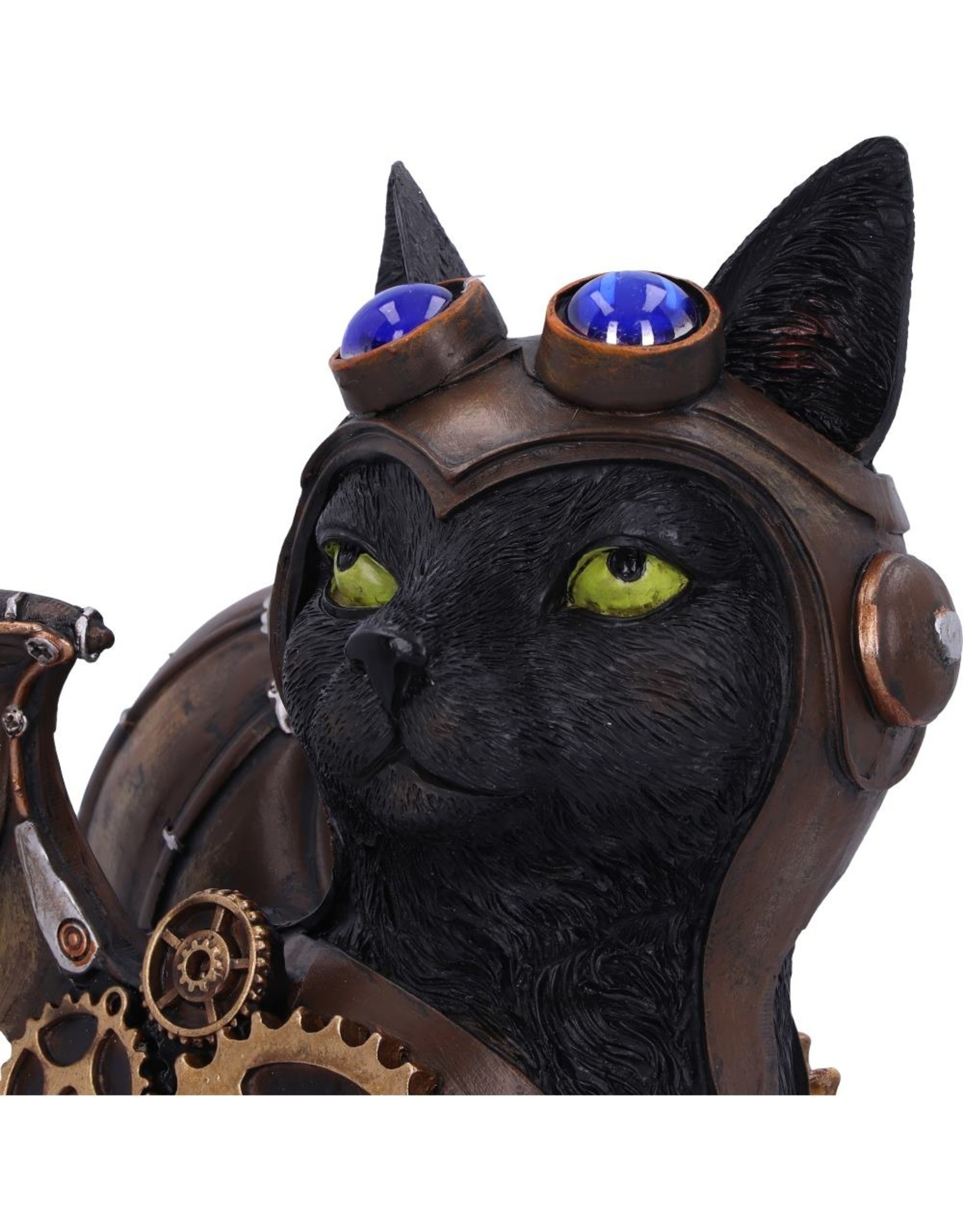 NemesisNow Giftware Beelden Collectables  - Steampunk kat Feline Flight 22.7cm