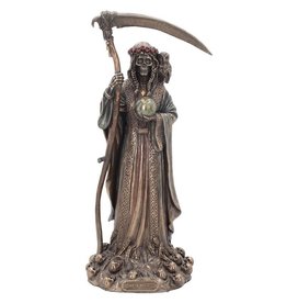 Veronese Design Santa Muerte Reaper Finished in Bronze 29cm