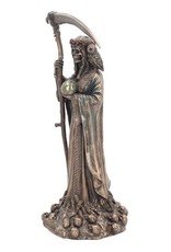 Veronese Design Giftware Figurines Collectables - Santa Muerte Reaper Finished in Bronze 29cm