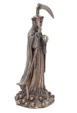 Veronese Design Giftware Figurines Collectables - Santa Muerte Reaper Finished in Bronze 29cm