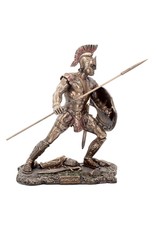 Veronese Design Giftware Figurines Collectables -Bronzed Greek Hero Achilleus Figurine 26cm