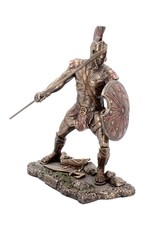 Veronese Design Giftware Figurines Collectables -Bronzed Greek Hero Achilleus Figurine 26cm