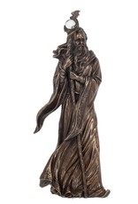 Veronese Design Giftware Beelden Collectables  - Merlin gebronsd beeld 28cm