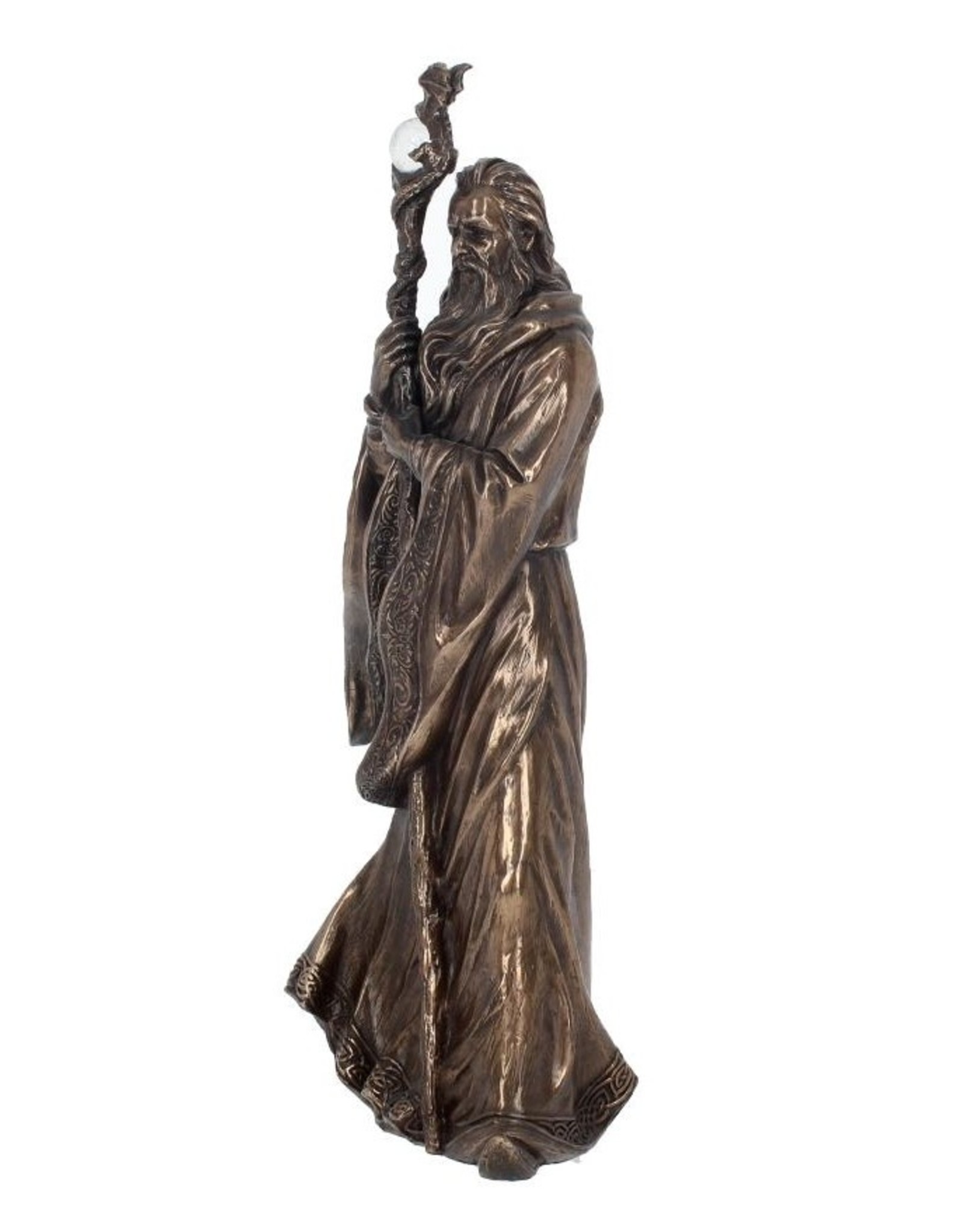 Veronese Design Giftware Figurines Collectables - Merlin bronzed figurine 28cm