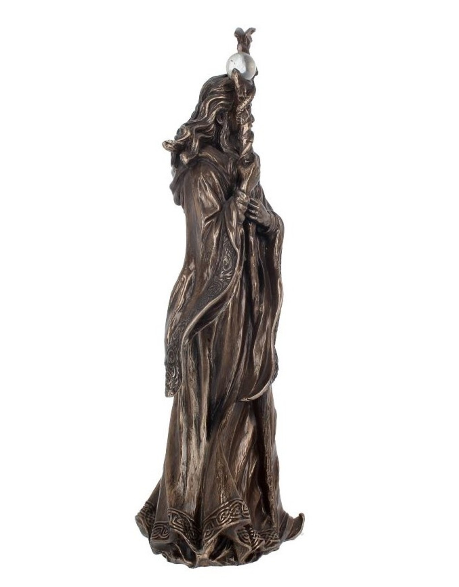 Veronese Design Giftware Beelden Collectables  - Merlin gebronsd beeld 28cm