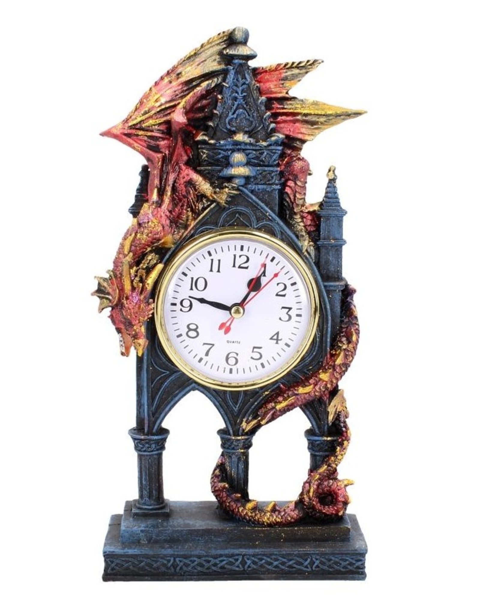 NemesisNow Giftware Beelden Collectables  - Time Guardian Staande klok met draak