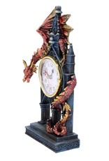 NemesisNow Giftware Figurines Collectables - Time Guardian Clock with dragon