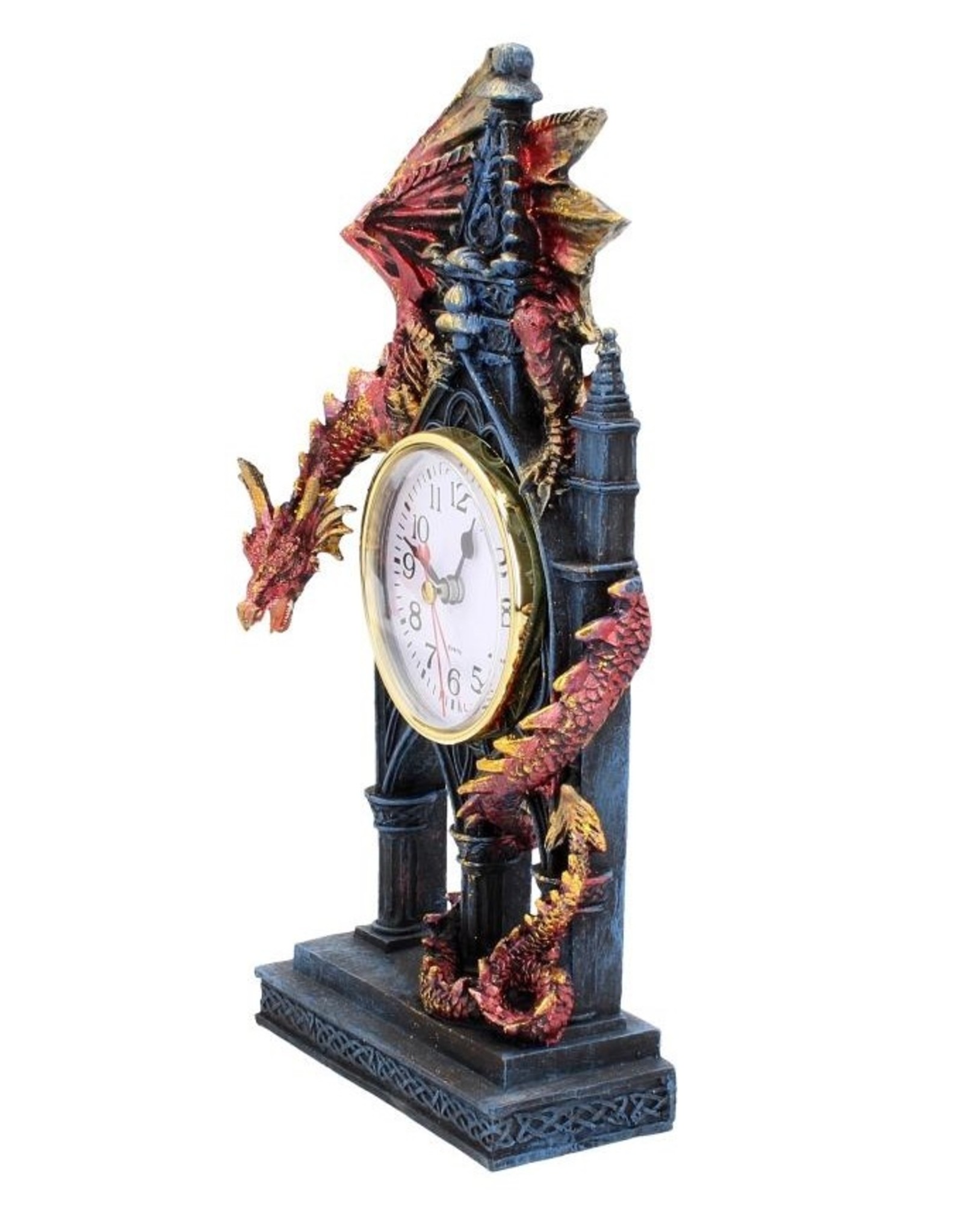 NemesisNow Giftware Figurines Collectables - Time Guardian Clock with dragon