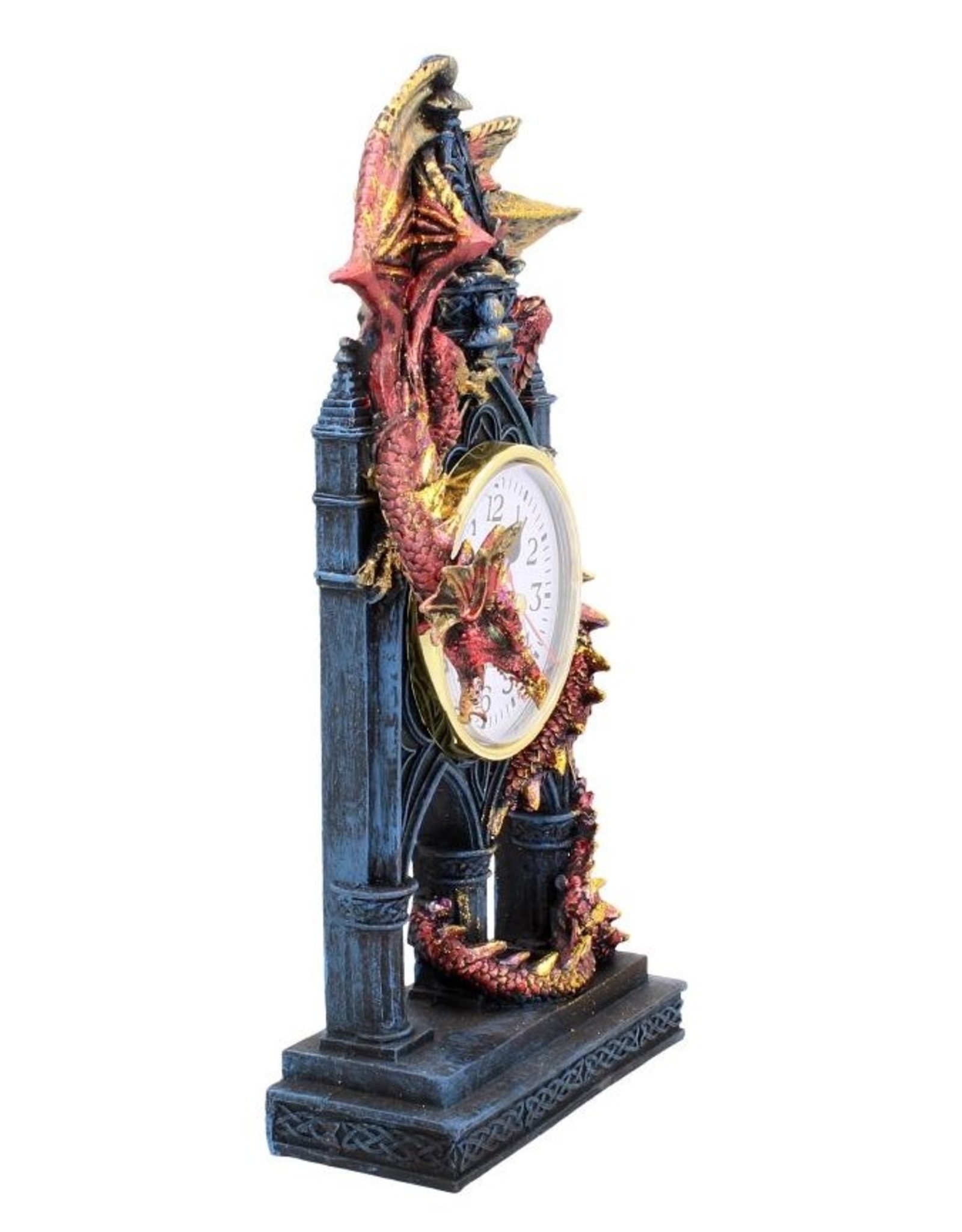 NemesisNow Giftware Beelden Collectables  - Time Guardian Staande klok met draak