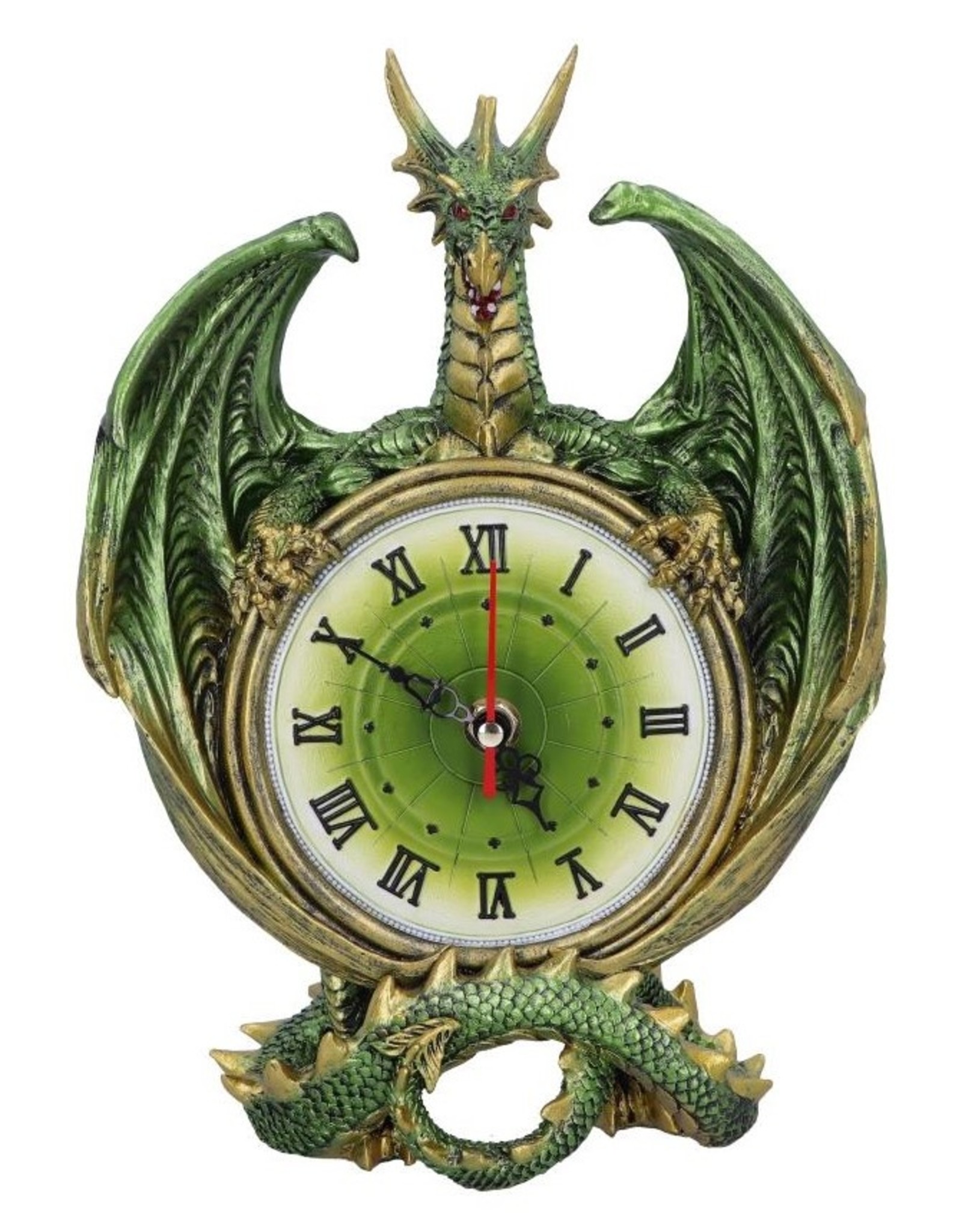 NemesisNow Giftware Figurines Collectables - Emerald Chronology  dragon clock