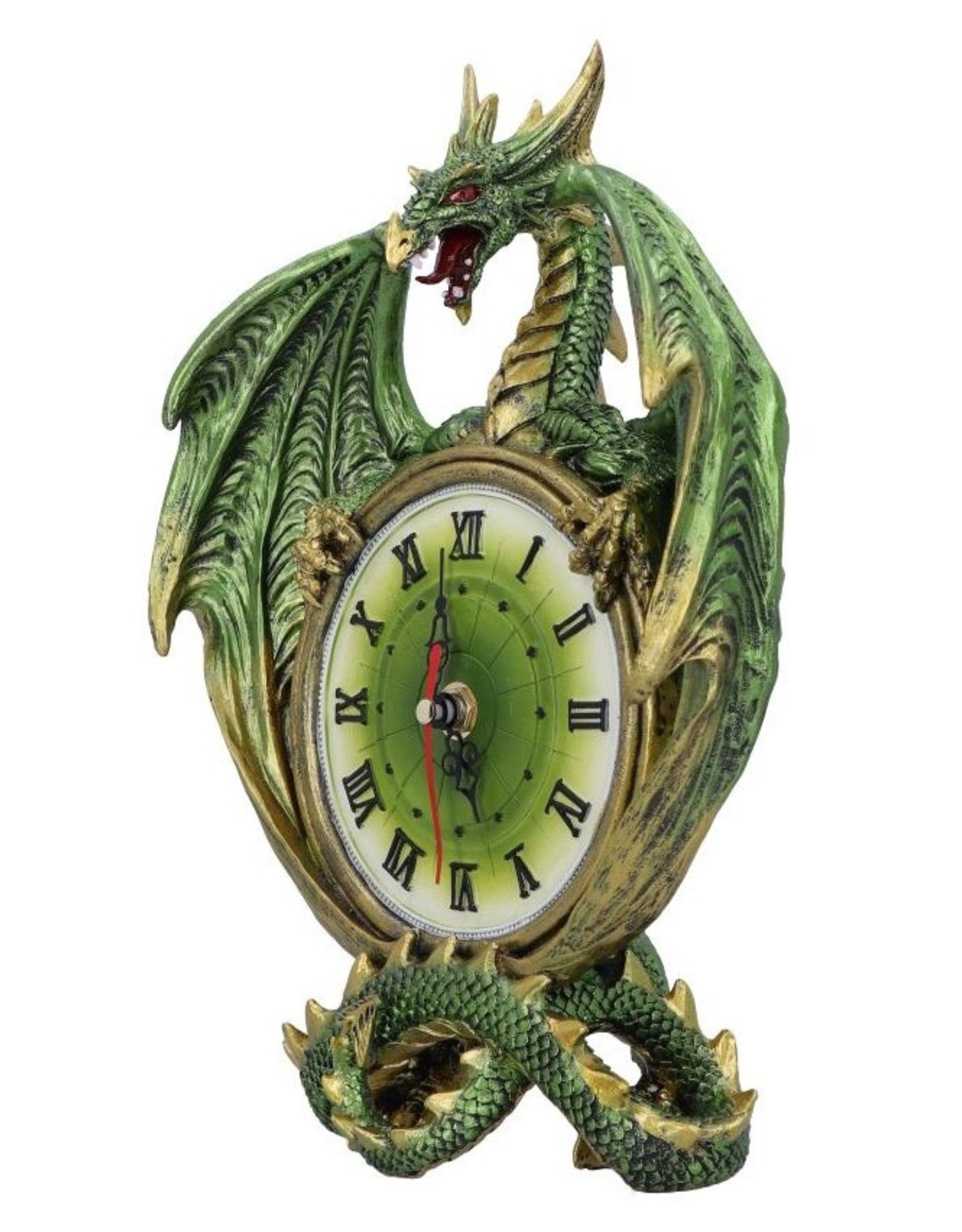 NemesisNow Giftware Figurines Collectables - Emerald Chronology  dragon clock