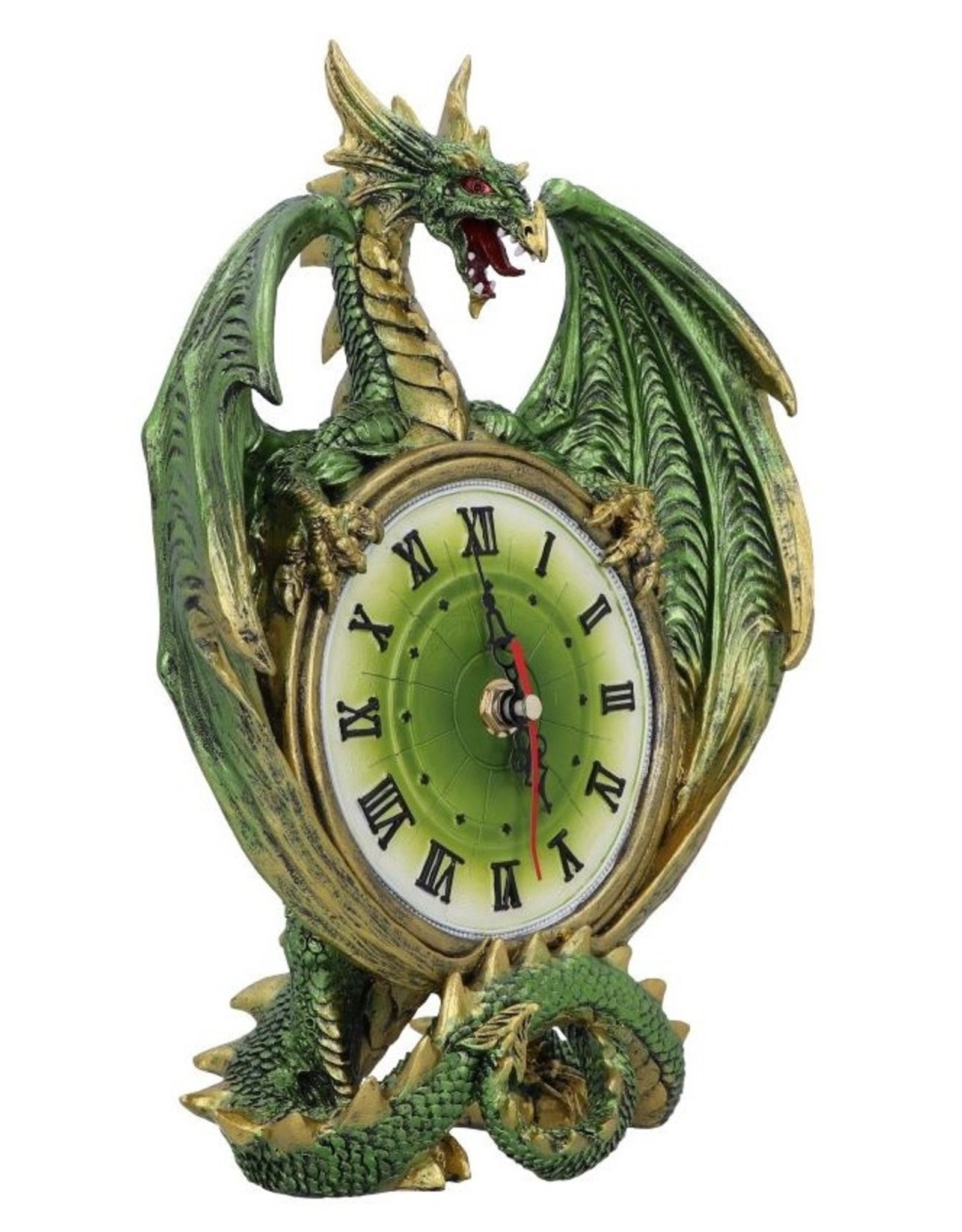 NemesisNow Giftware Figurines Collectables - Emerald Chronology  dragon clock