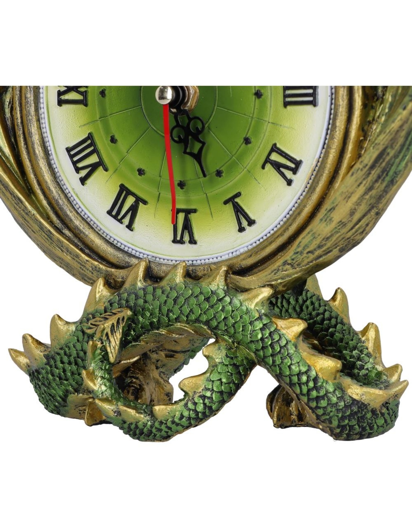 NemesisNow Giftware Figurines Collectables - Emerald Chronology  dragon clock