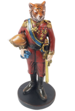 Trukado Giftware, beelden, collectables - Tijger Officier beeldje, handbeschilderd - 16cm