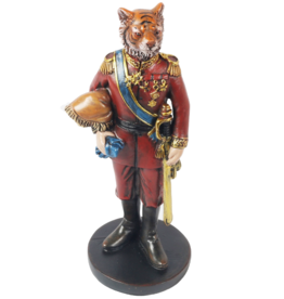 Trukado Tijger Officier beeldje, handbeschilderd - 16cm